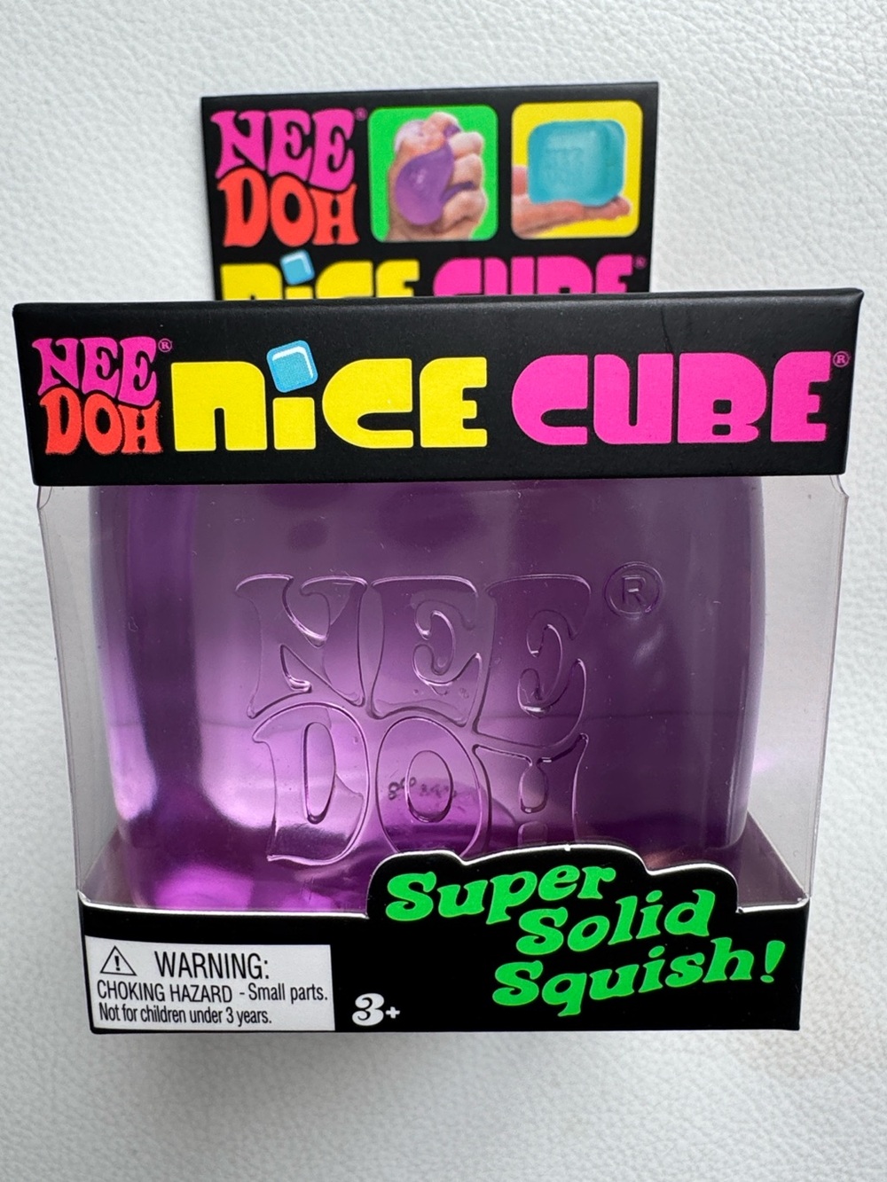 NeeDoh Nice Cube Purple Squishy Fidget Toy TikTok Viral NEW SHIPS TODAY!